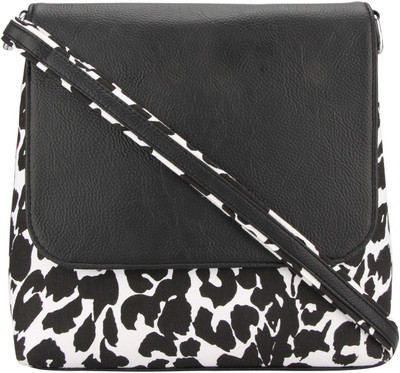 

Vivinkaa Women Casual Black Leatherette Sling Bag