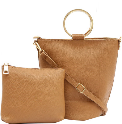 

Pepgirls Girls Casual Tan PU Sling Bag