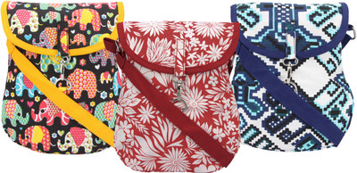 

Vivinkaa Women Casual Multicolor Canvas Sling Bag