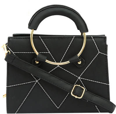 

Pepgirls Girls Casual Black PU Sling Bag