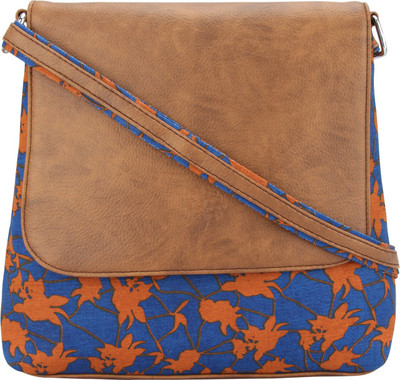 

Vivinkaa Women Casual Brown Leatherette Sling Bag