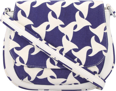 

Vivinkaa Women Casual White Leatherette Sling Bag