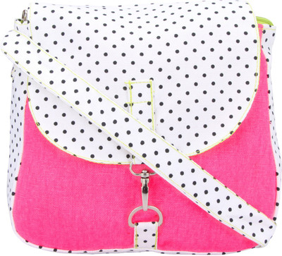 

Vivinkaa Women Casual Pink Canvas Sling Bag