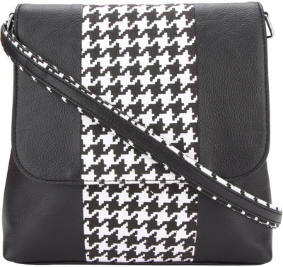 

Vivinkaa Women Casual Black Leatherette Sling Bag