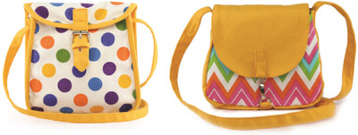 

Vivinkaa Women Casual Multicolor Canvas Sling Bag