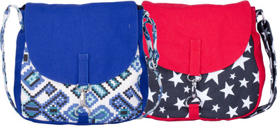 

Vivinkaa Women Casual Multicolor Canvas Sling Bag