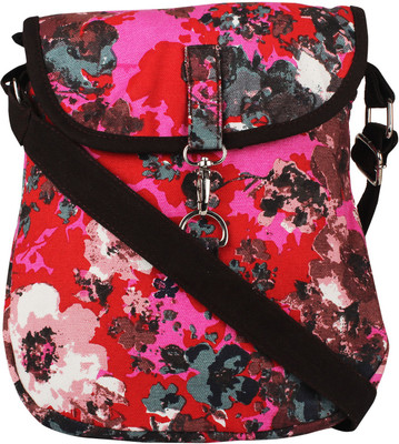 

Vivinkaa Women Casual Red Canvas Sling Bag