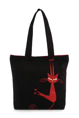 

Vivinkaa Women Casual Black Canvas Shoulder Bag