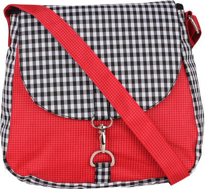 

Vivinkaa Women Casual Red PU Sling Bag