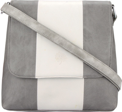 

Vivinkaa Women Casual Grey Leatherette Sling Bag