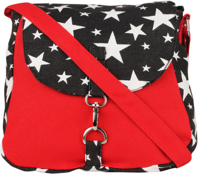 

Vivinkaa Women Casual Red Canvas Sling Bag
