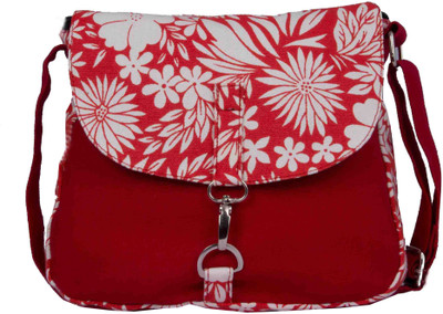 

Vivinkaa Women Casual Red Canvas Sling Bag