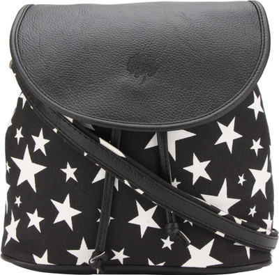 

Vivinkaa Women Casual Black Leatherette Sling Bag
