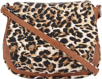 

Vivinkaa Women Casual Brown Leatherette Sling Bag