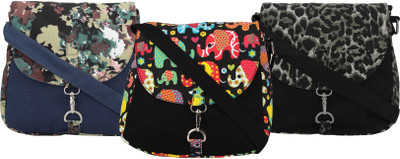 

Vivinkaa Women Casual Multicolor Canvas Sling Bag