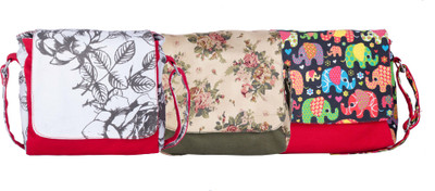 

Vivinkaa Women Casual Multicolor Canvas Sling Bag