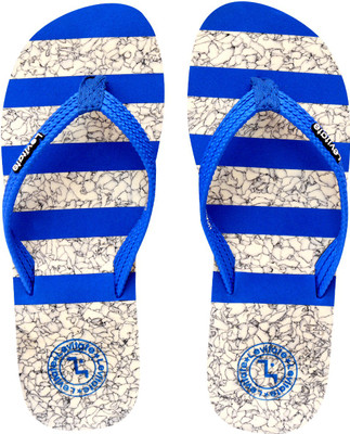 

Levitate Flip Flops, Cream cork royal blue