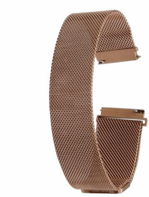 

HIGAR 22mm STAINLESS STEEL MILANESE LOOP BAND-ROSE GOLD COLOR Smart Watch Strap(Yellow)