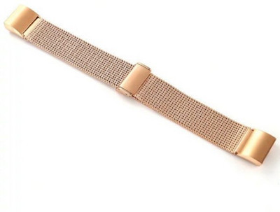 

HIGAR STAINLESS STEEL MILANESE LOOP BAND-ROSE GOLD COLOR Smart Watch Strap(Yellow)