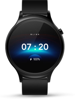 

Blink Sport Black Smartwatch(Black, Blue Strap 1.4)