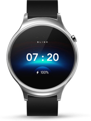 

Blink Sport Silver Smartwatch(Black, Blue Strap 1.4)