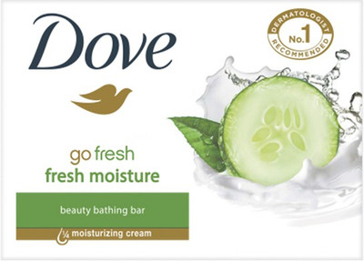 

Dove Go Fresh Moisture Beauty Bathing Bar(225 g, Pack of 3)