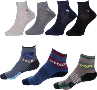 Indistar Men Ankle Length(Pack of 7)