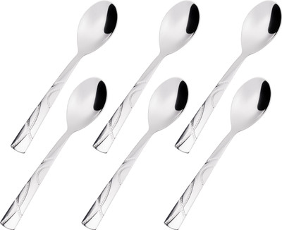 

Elegante Stainless Steel Coffee Spoon Set(Pack of 6)