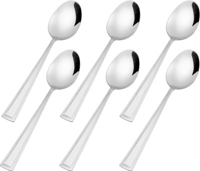 

Elegante Stainless Steel Dessert Spoon Set(Pack of 6)