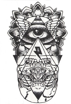 

Savii Arm Hand Wrist Tattoo(Evil Eye Design)
