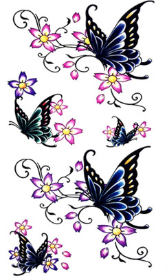 

Savii Arm Hand Wrist Tattoo(Butterfly Design)