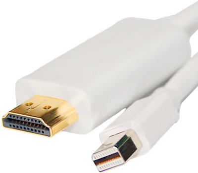 

C&E TV-out Cable 6 feet mini Display port to HDMI male(White, For Computer)
