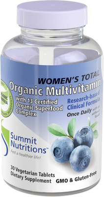 Summit Nutritions Women's Total Whole Food Multivitamin Tablets(30 No)