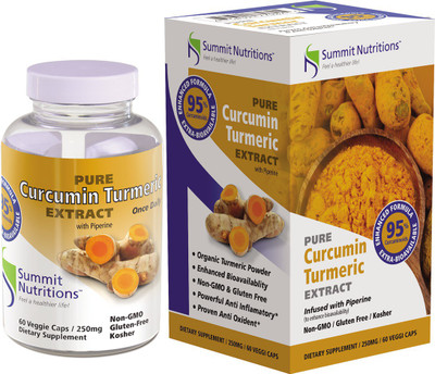 

Summit Nutritions Extra Bioavailable Organic Turmeric Extract with 95 %Curcuminoids with Piperine(60 No)