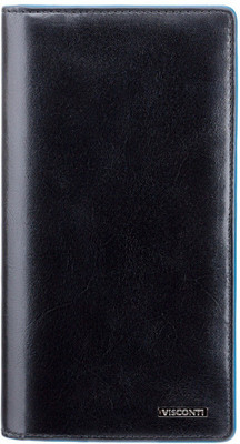 

Visconti Men Black Genuine Leather Wallet(16 Card Slots), Italian black