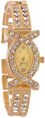 Shivam Retail SR-01 Stylish Full Gold Diamond Plated Watch  - For Girls   Watches  (Shivam Retail)