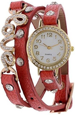 Shivam Retail SR-01 Stylish Pattern Red Love Dori Watch  - For Girls   Watches  (Shivam Retail)