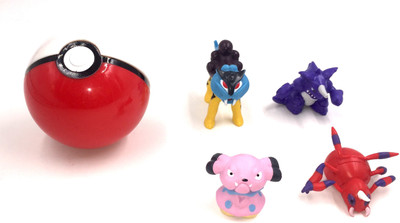 

24x7eMall 1 pokeball with 4 pokemons(Red, White)