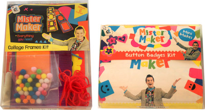

Mister Maker Combo - Collage Frames Kit + Button Badges Kit