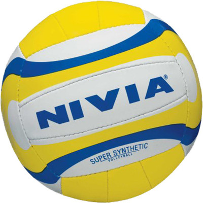 

Nivia Super Synthetic Volleyball - Size: 4(Pack of 1, Multicolor)