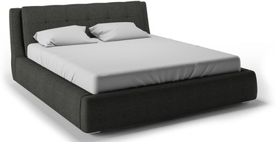 

Urban Ladder Stanhope Hydraulic Upholstered Engineered Wood King Bed With Storage(Finish Color - Charcoal Grey)