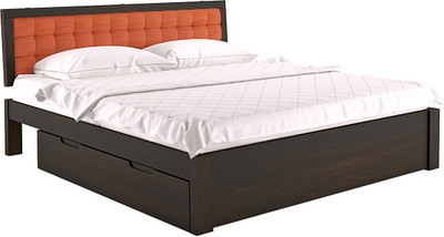 

Urban Ladder Florence Solid Wood King Bed With Storage(Finish Color - Mahogany)