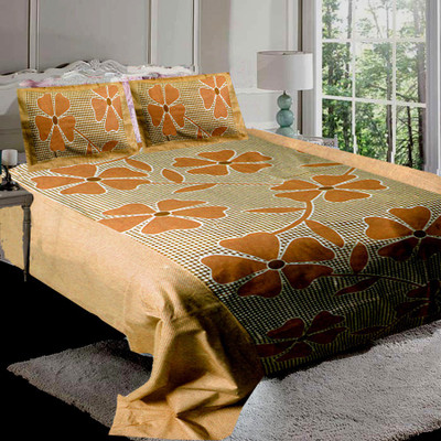 53% OFF on Shopgrab 144 TC Cotton Double Floral Bedsheet(Pack of 1, Multicolor)