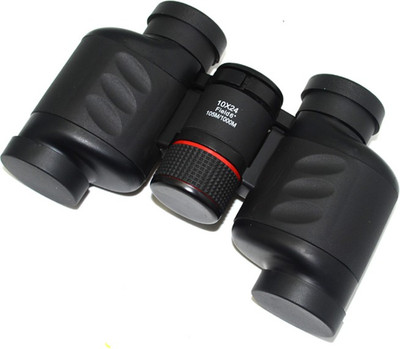 

Sukot 10X24 Optical Film Prism 10x Zoom Outdoor Telescope Binocular for Travel Hunting Binoculars(105 mm, Black)