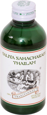 

Kairali Valiya Sahacharadi Thailam:For Lower back ache or Sciatica - 200 ml. Liquid(200 ml)