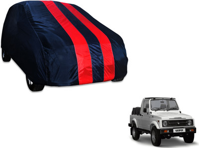 Flipkart SmartBuy Car Cover For Maruti Suzuki Gypsy (Without Mirror Pockets)(Blue, Red) Flipkart