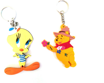 

zhosy tweety and winnipooh Locking Key Chain(Multicolor)