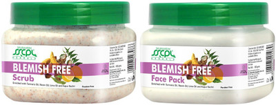 

SSCPL Herbals Blemish Free Scrub & Face Pack (150 Gms each)(Set of 2)