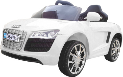 

Toys spot Car Battery Operated Ride On, White;black
