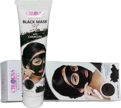 

CHLORIS NATURAL Black Mask with Activated Charcoal Blackheads Remover (Pack of 2)(120 ml)